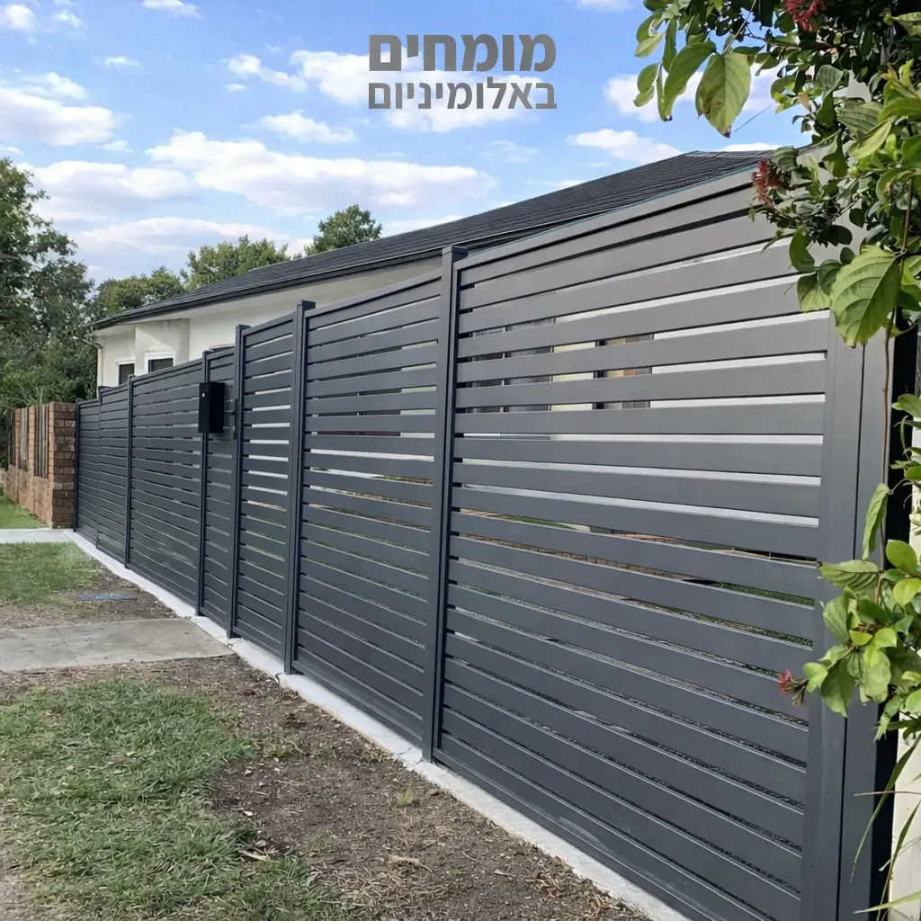 גדר לבית פרטי מאלומיניום