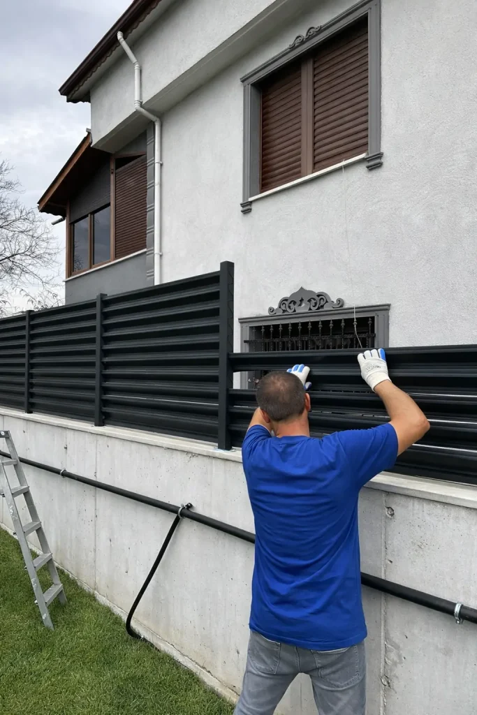 התקנת גדר מאלומיניום